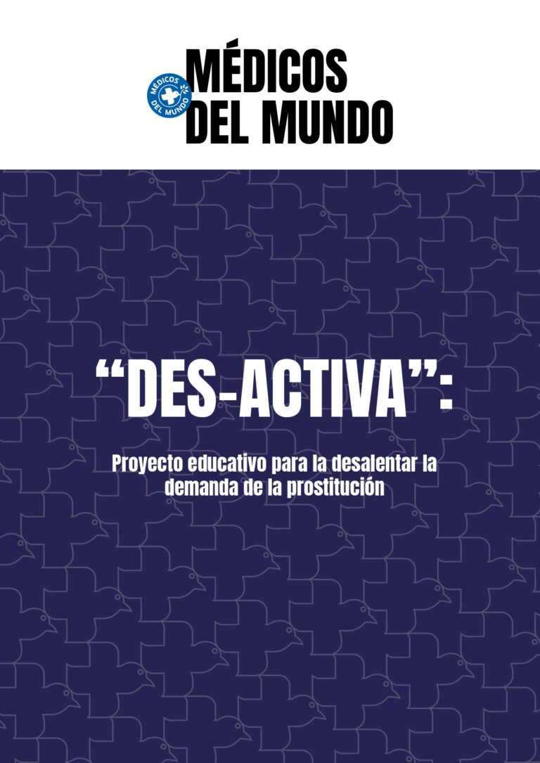 Portada Des-activa Proyecto educativo para desalentar la demanda de la prostitucion