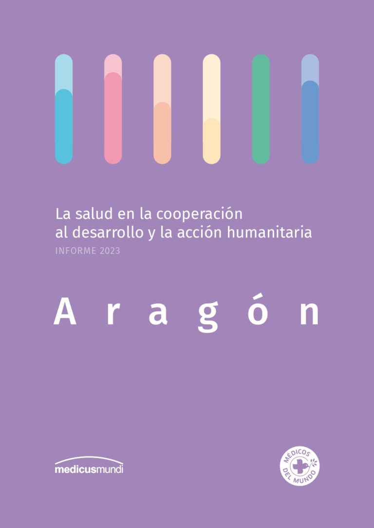 Portada La salud en la cooperación al desarrollo y la acción humanitaria 2023 Aragón